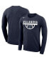 Men's Navy Villanova Wildcats Basketball Drop Legend Long Sleeve Performance T-shirt