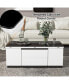 Modern Lift Top Glass Coffee Table With Drawers & Storage Multifunction Table