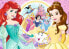 Trefl Puzzle glitter błyszczące księżniczki Disney Bella i Arielka 100 14819