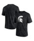 Фото #1 товара Men's Black Michigan State Spartans Camo Logo T-shirt