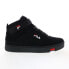 Фото #1 товара Fila V-10 Lux 1CM01212-014 Mens Black Nubuck Lifestyle Sneakers Shoes
