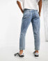 Фото #6 товара ASOS DESIGN Petite slim mom jeans in mid blue