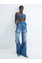 Фото #2 товара Джинсы укороченные Koton - Bianca Wide Leg Jeans