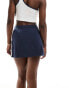 Фото #4 товара Cotton On mini sport skirt in navy with white stripe