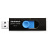 Фото #2 товара ADATA UV320 - 128 GB - USB Type-A - 3.2 Gen 1 (3.1 Gen 1) - Slide - 7.9 g - Black - Blue