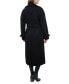 Фото #2 товара Women's Double-Breasted Wool Blend Maxi Coat