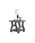 Фото #4 товара End Table With Open Shelf In Silver