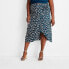 Фото #1 товара Women's Floral Print Side-Tie Sarong Midi Skirt - Future Collective with Jenny