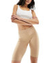 Vero Moda seamless longline shapewear shorts in beige