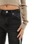 Фото #8 товара Stradivarius Petite straight leg jean in black wash