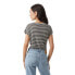 Фото #2 товара VERO MODA Ava Plain Stripe short sleeve T-shirt