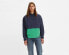 Фото #1 товара Levi's Men's Fleece Utility Hoodie Sweatshirt-Navy Green with Zip Pocket Size M