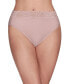 Women's Flattering Lace Hi-Cut Panty Underwear 13280, extended sizes available