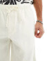 Фото #4 товара Tommy Hilfiger Harlem drawstring linen shorts in cream