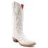 Фото #3 товара Ferrini Scarlett Embroidery Snip Toe Cowboy Womens White Dress Boots 8426119