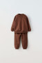 Plush sweatshirt and trousers co-ord