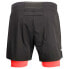 Diadora Double Layer Bermuda Be One Shorts Mens Black Casual Athletic Bottoms 17