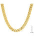 Men's 18k gold Plated Stainless Steel 24" Miami Cuban Link Chain with 12mm Box Clasp Necklaces