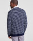 Men's Clean Check Merino Sweater, Created for Macy's