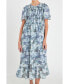 Фото #1 товара Платье English Factory женское в полоску с завязками на завязках