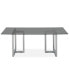 Фото #5 товара Emila 78" Rectangle Glass Mix and Match Dining Table, Created for Macy's