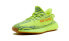 adidas originals Yeezy Boost 350 V2 黄斑马 "Semi Frozen Yellow" 潮流 低帮 运动休闲鞋 男女同款 荧光绿