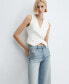 ფოტო #5 პროდუქტის Women's Mid Waist Culotte Jeans