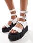 Фото #1 товара Lamoda Say Yes Tall Buckle flatform in White