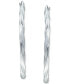 Twist Hoop Earrings in Sterling Silver, Created for Macy's