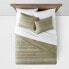 Фото #2 товара Cotton Woven Stripe Comforter & Sham Set - Threshold