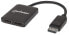 Фото #2 товара Разветвитель DisplayPort 1.2 на 2 порта с функцией MST - 4K@30Hz - питание через USB-A - функция видеостены - черный - гарантия 3 года - упаковка блистер - DisplayPort - 2x DisplayPort - 3840 x 2160 пикселей - черный - пластик - 4K Ultra HD - Manhattan