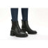 Фото #3 товара Sam & Libby Lennon Womens Black Leather Side Zip Block Heel Chelsea Boot Size 8M