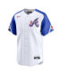 Фото #2 товара Nike Men's White Atlanta Braves City Connect Limited Jersey