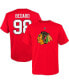 ფოტო #1 პროდუქტის Big Boys Connor Bedard Red Chicago Blackhawks Name and Number T-shirt