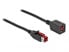 Фото #1 товара Удлинитель кабеля Delock 85985 - 1 м - Черный - Цифровой, Экранированный 1 м
