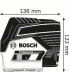 Bosch GCL 2-50 C - 20 m - 0.3 mm/m - 4° - 50 m - Red - 650 nm (