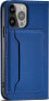 Hurtel Magnet Card Case etui Samsung Galaxy S23 pokrowiec z klapką portfel podstawka niebieskie