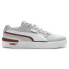 Фото #1 товара Puma Clasico Varsity Patch Lace Up Mens Burgundy, Grey, Red Sneakers Casual Sho