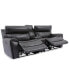 Фото #1 товара CLOSEOUT! Hutchenson 3-Pc. Leather Sectional with 2 Power Recliners, Power Headrests, and Console