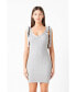 ფოტო #2 პროდუქტის Women's Knit Bow Bodycon Mini Dress