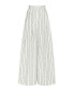 Фото #4 товара Women's Striped Wide Leg Pants