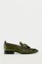 Patent-finish leather loafers