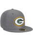 Фото #2 товара Men's Graphite Green Bay Packers Storm 59FIFTY Fitted Hat