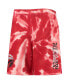 ფოტო #3 პროდუქტის Big Boys Red Toronto Raptors Santa Monica Tie-Dye Shorts