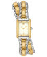 ფოტო #1 პროდუქტის Women's The Eleanor 3-in-1 Two-Tone Stainless Steel Bracelet Watch 19mm