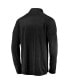 Фото #4 товара Men's Black Seattle Kraken Primary Logo Quarter-Zip Pullover Fleece Jacket