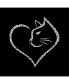 Child Cat Heart - Girl's Word Art T-Shirt