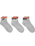 Nike Everyday Essential 3 pack ankle socks in grey heather