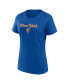 ფოტო #3 პროდუქტის Women's Royal, Gray New York Mets Script T-shirt and Shorts Combo Set