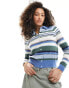 Levi's Salma cardigan in pink blue stripe BLAU, XS - фото #1